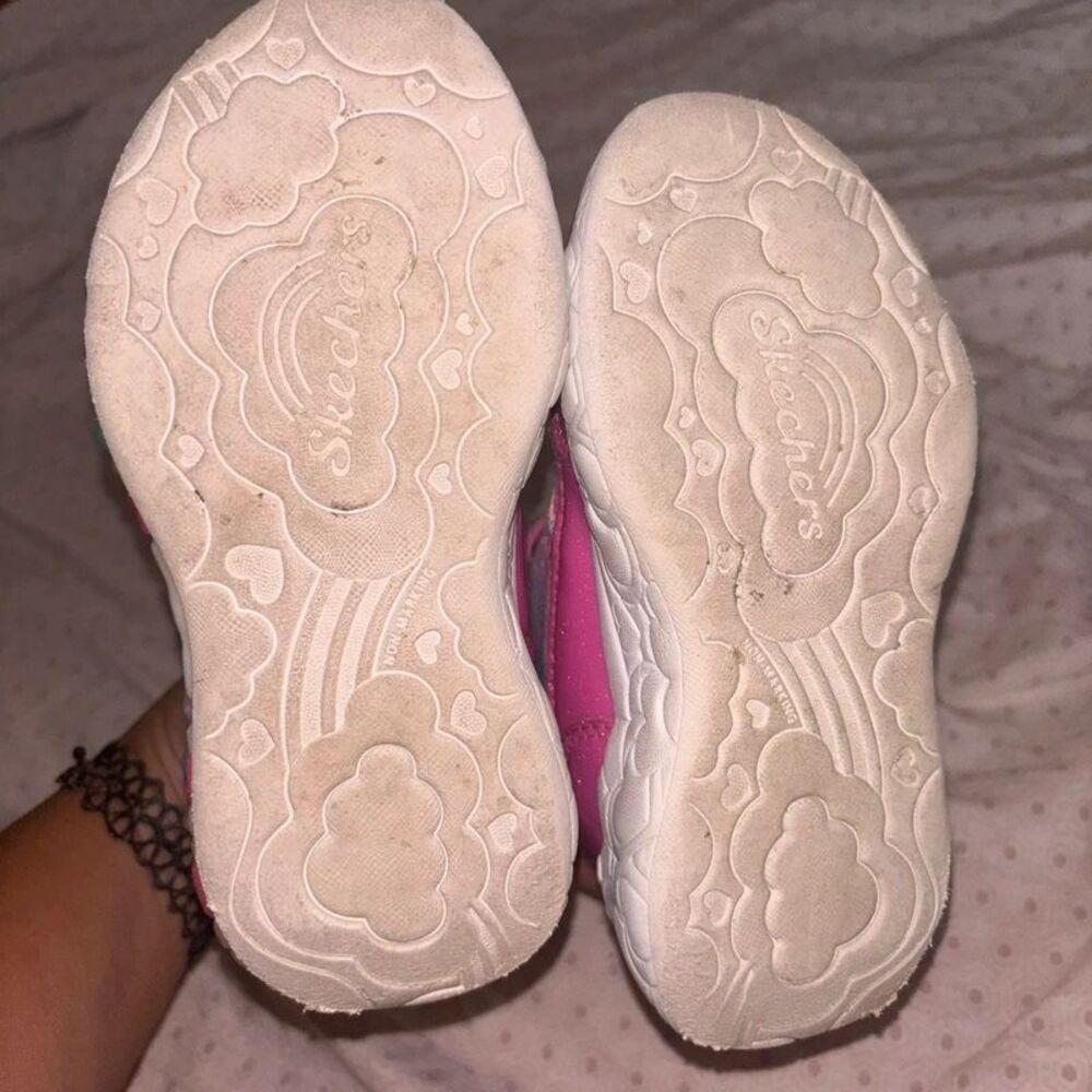 Skechers S-Lights Eternal Heart Lights Whimsical Nostalgic Boots toddler size 9 - Picture 6 of 11